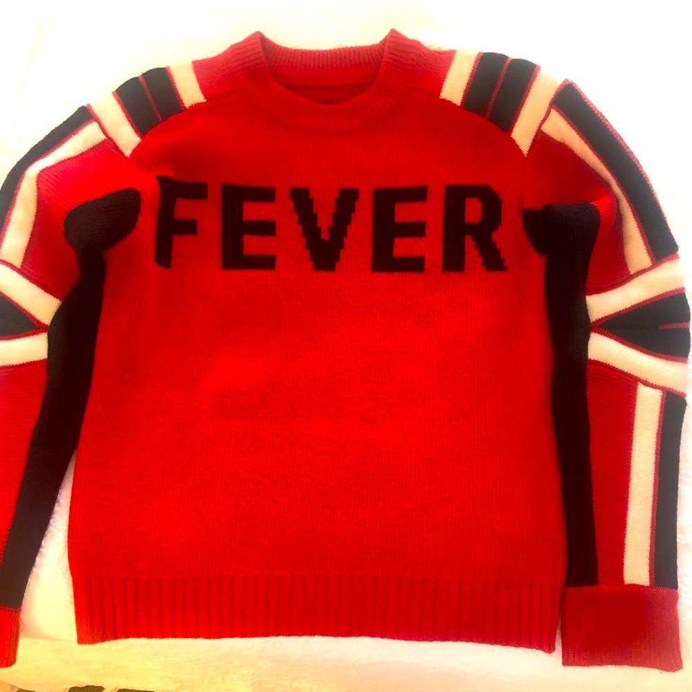 Zadig & Voltaire Vibrant Red Sweater with Bold Text